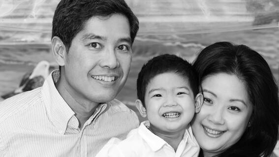 Ollie and his parents