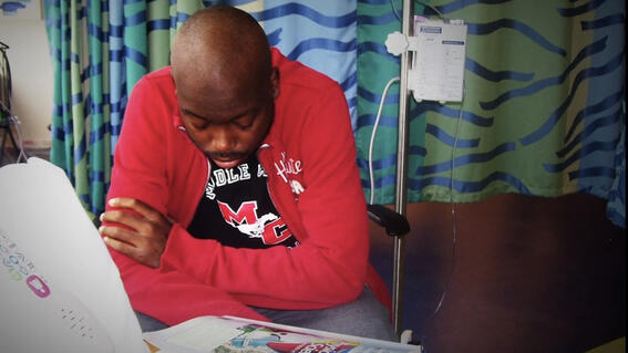 Rashawn during treatment at 17.