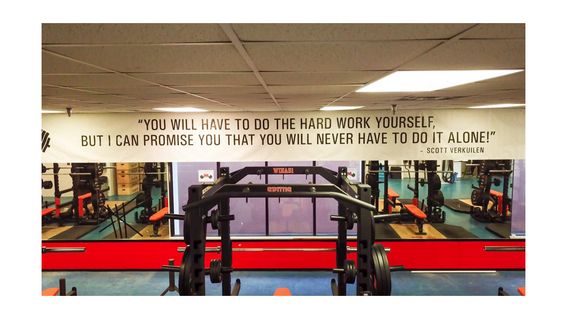 Weight room Scott's quote