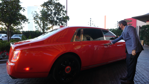 Harli Arrives in Rolls-Royce