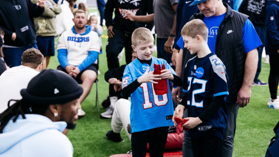 Tyler's wish to Meet the Titans