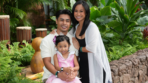 Bella and her parents, Victor and Gladys, spent the week soaking up the sunshine and enjoying time together as a family.