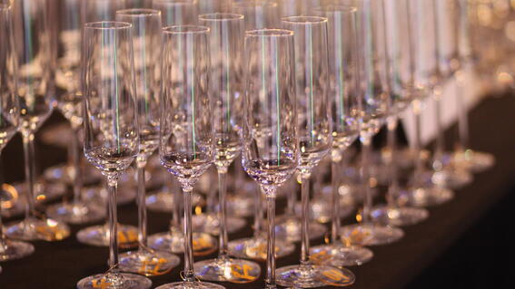 Evening of wishes picture of champagne flutes 
