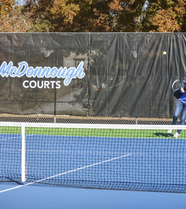 Chase, I wish to give tennis courts to my community, Playing Tennis