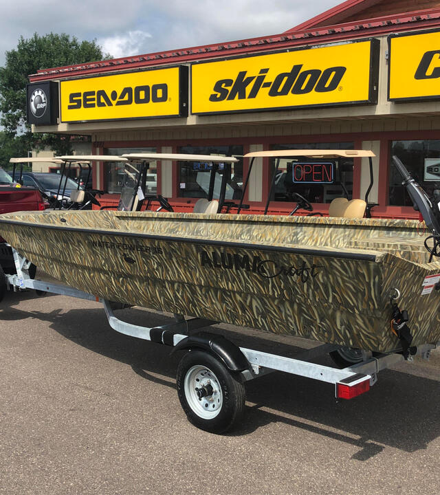 Jack with his new boat