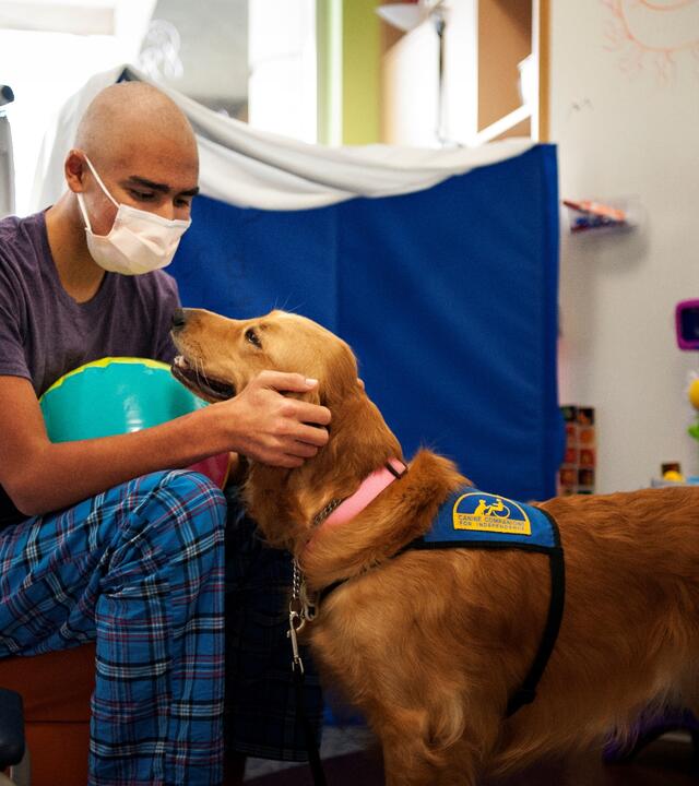 Wish Alumni Sawyer during treatment