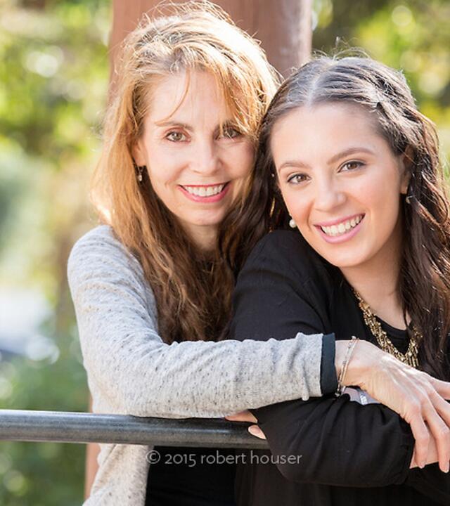Sue and her daughter Ariel on Ariel's wish day