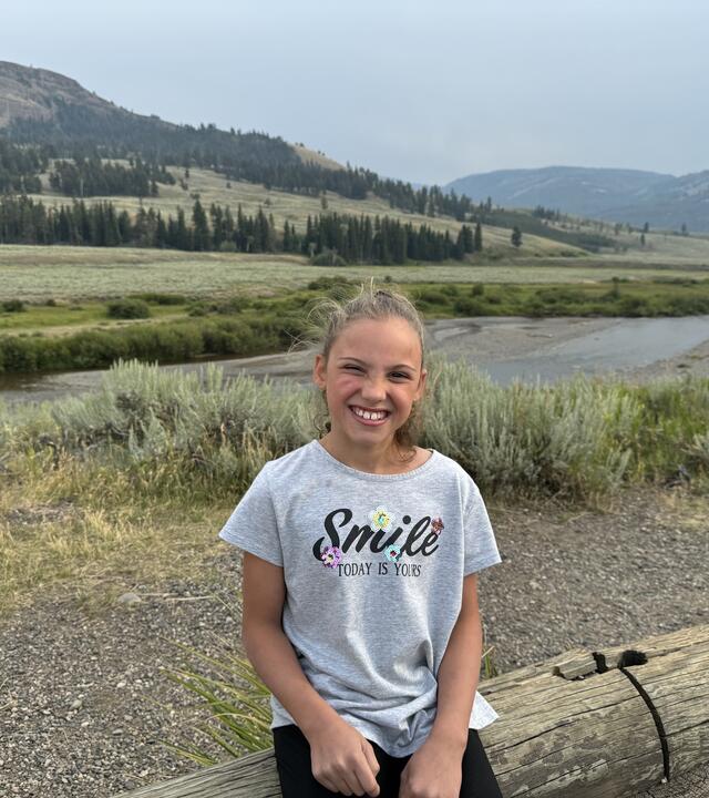 Ellie at Yellowstone