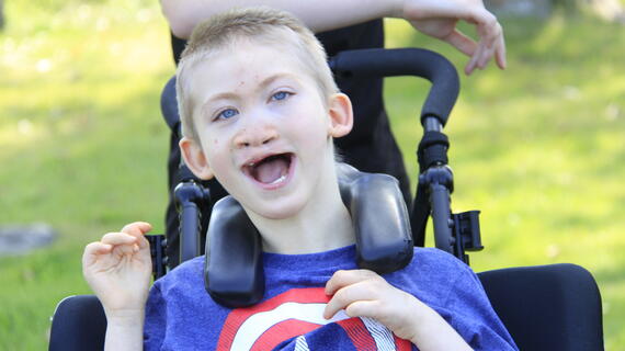 Wish kid Caleb