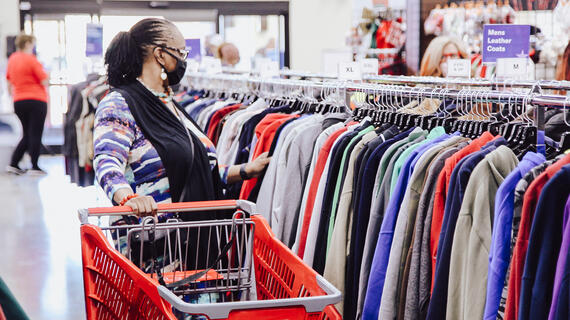 America's Thrift Store shopper 