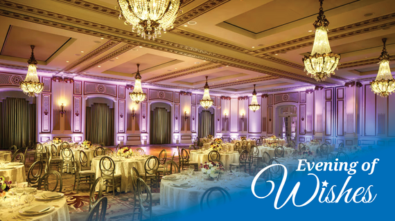 Palace Hotel Grand Ballroom with Evening of Wishes logo