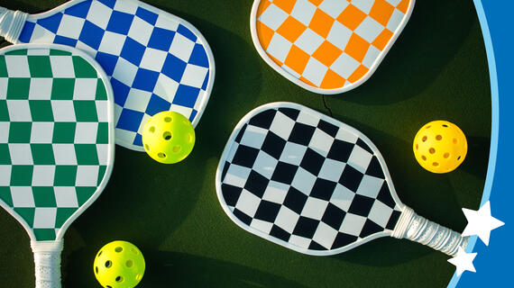 Dink for Dreams Pickleball rackets of many colors