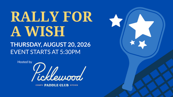 Rally for a wish! Pickleball event on Thursday, August 20 @ 5:30