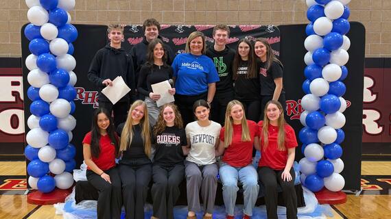 high school students in north dakota volunteering for make-a-wish north dakota