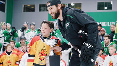 Anderson, I wish to play hockey against the Dallas Stars, in the stadium