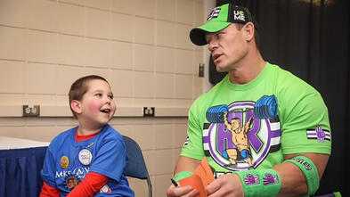 Wish kid Evan and John Cena