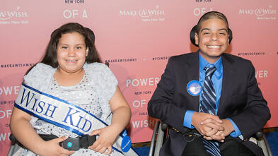Wish Kids Paul and Adryanna at Gala