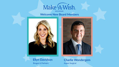 Two new board members: Ellyn Davidson and Charlie Wondergem