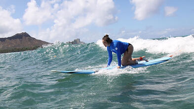 Wish Alum Serena Surfing on Wish