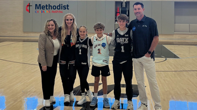 Methodist Children's Hospital CEO with Wish Family