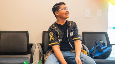 Jaxon at his wish sendoff