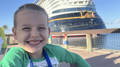 Christopher by the cruise ship