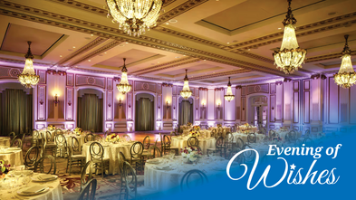 Palace Hotel Grand Ballroom with Evening of Wishes logo