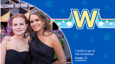 WHL Logo with featured wish kid, Natalie