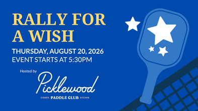 Rally for a wish! Pickleball event on Thursday, August 20 @ 5:30
