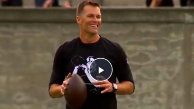 Tom Brady Throwing a Football