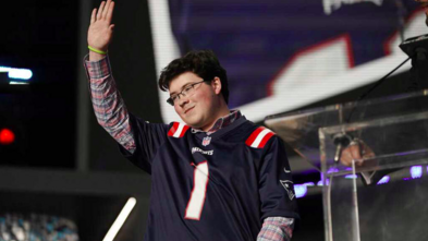 Ben announcing an NFL Draft Pick.