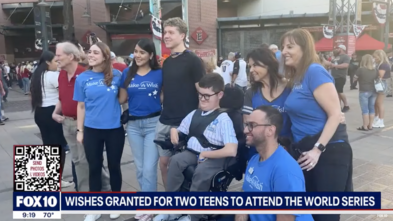 Make-A-Wish sends teens to World Series