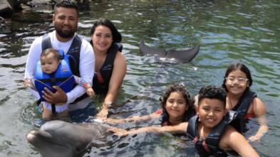 Deydalie's wish to swim with dolphins is an unforgettable adventure