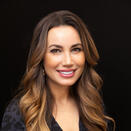 Woman with long brown hair 