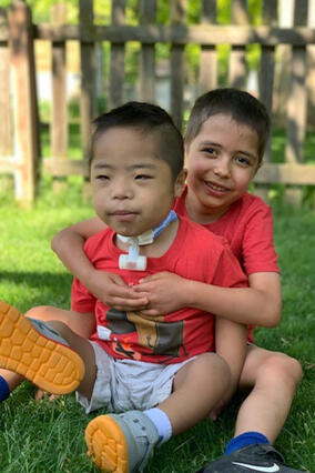 Wish kids Andrew & Jaxson
