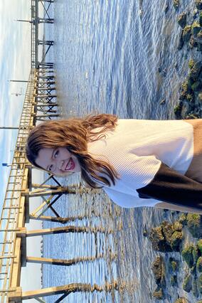 Wish Alumni Ellison at the beach today