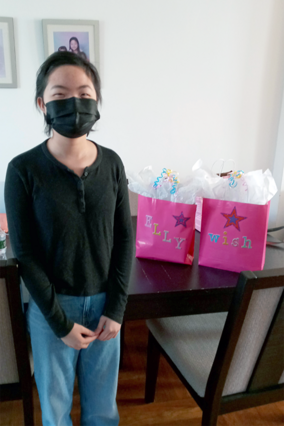 Elly on wish day