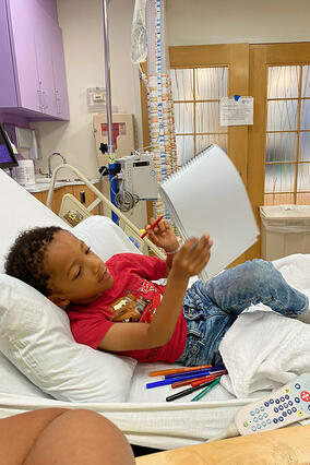 Miles in hospital