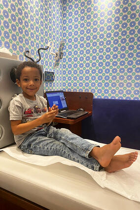 Miles in hospital