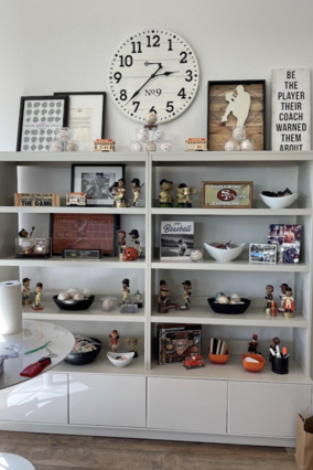 Giants-themed room makeover. 