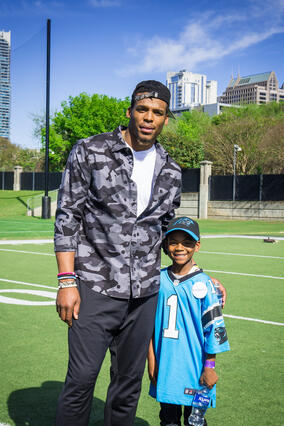 Cam Newton and Carmello 