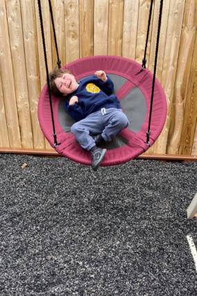 Rhett on the swing