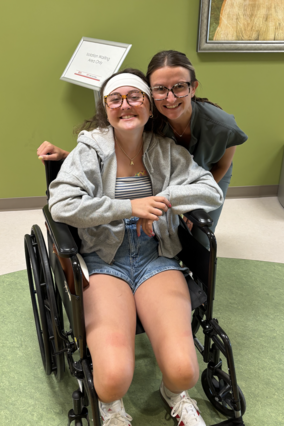 Addy in the hospital