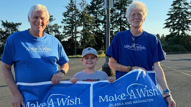 Ken & Lou with Wish Kid