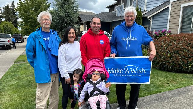 Ken & Lou with Wish Kid Aurielle
