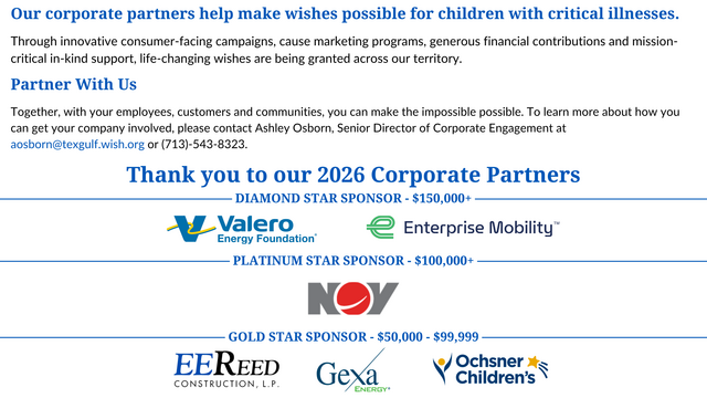 TXGF- top sponsors 2026