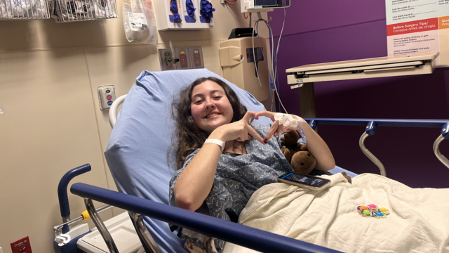Addison in the hospital