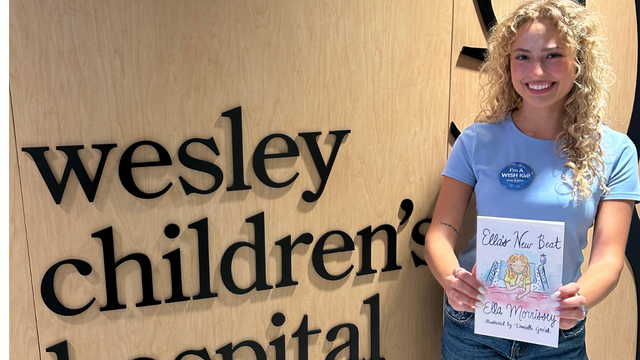 Ella at Wesley Children's Hospital